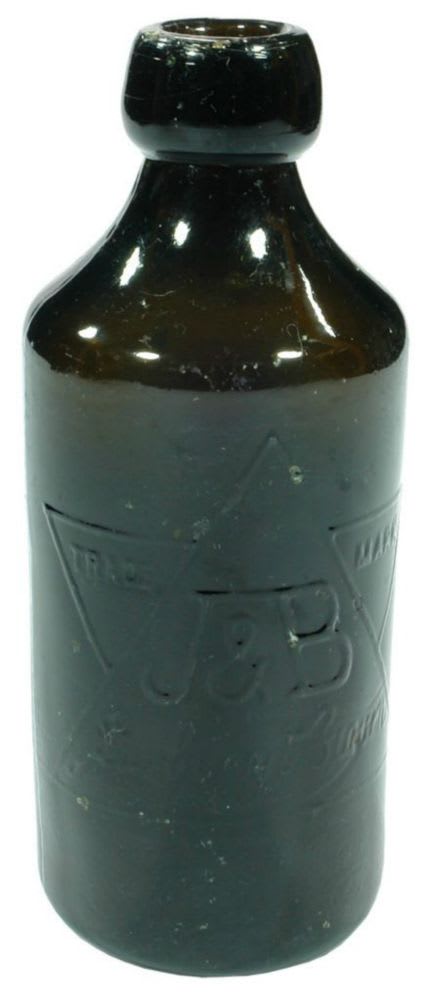 Jewsbury Brown Glass Bottle