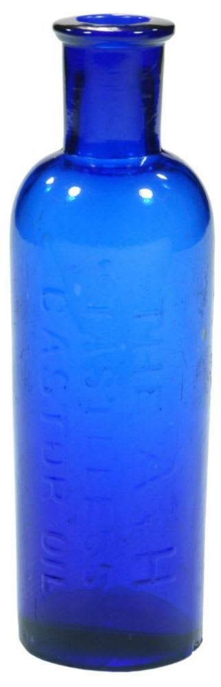 Tasteless Castor Oil Blue Bottle