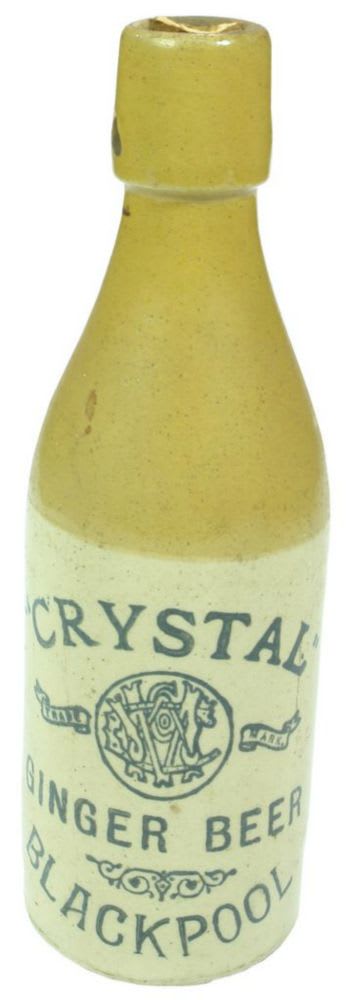 Crystal Blackpool Stoneware Bottle