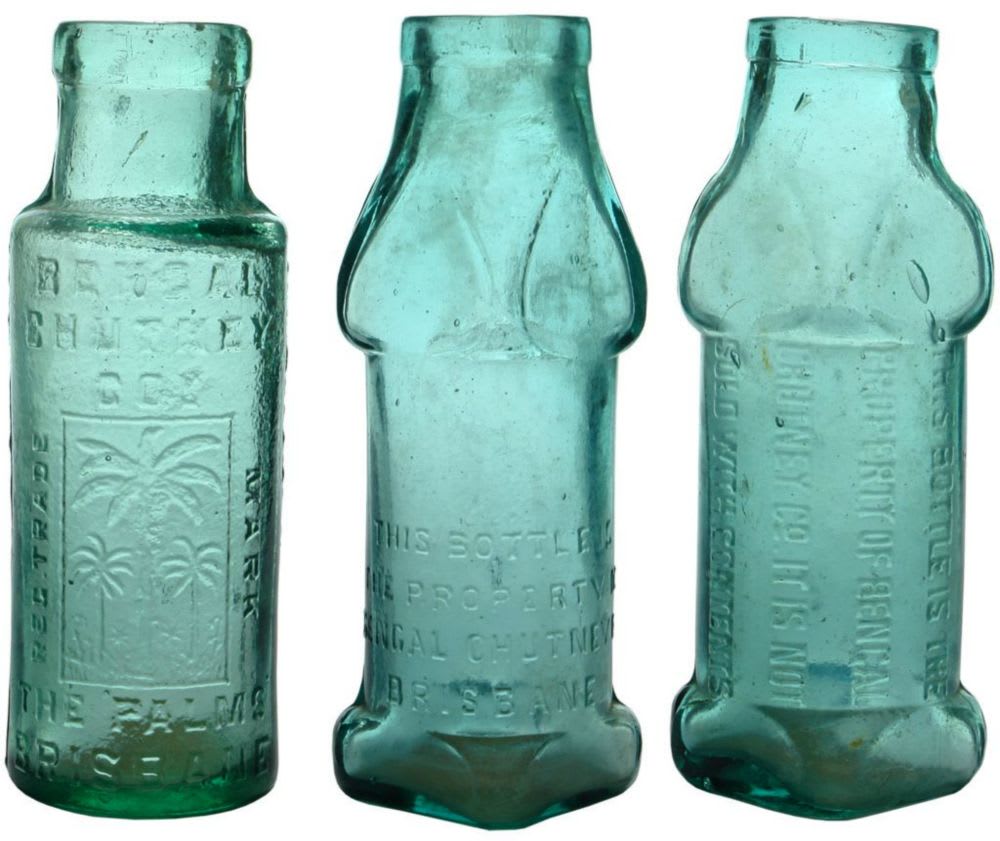 Collection Old Chutney Pickle Bottles