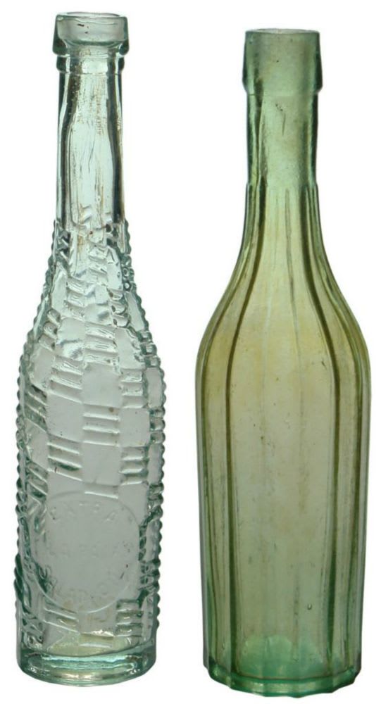 Collection Antique Salad Oil Bottles