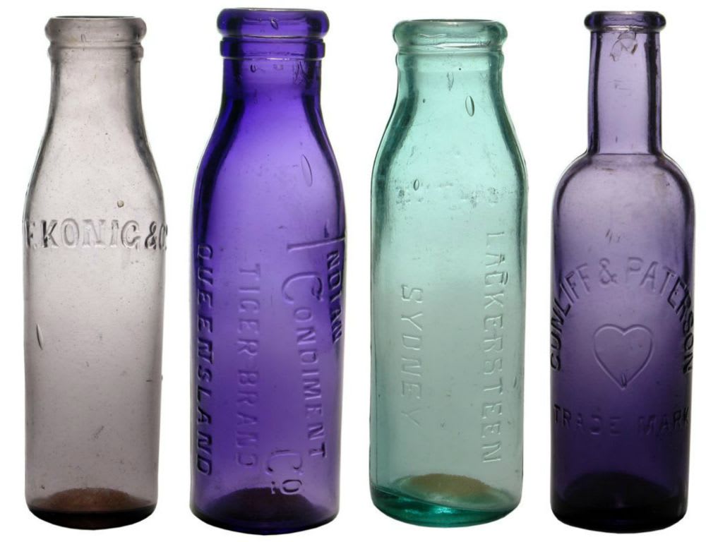 Collection Old Chutney Pickle Bottles