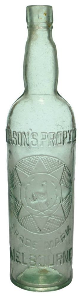 Dyason's Propy Melbourne Cordial Bottle