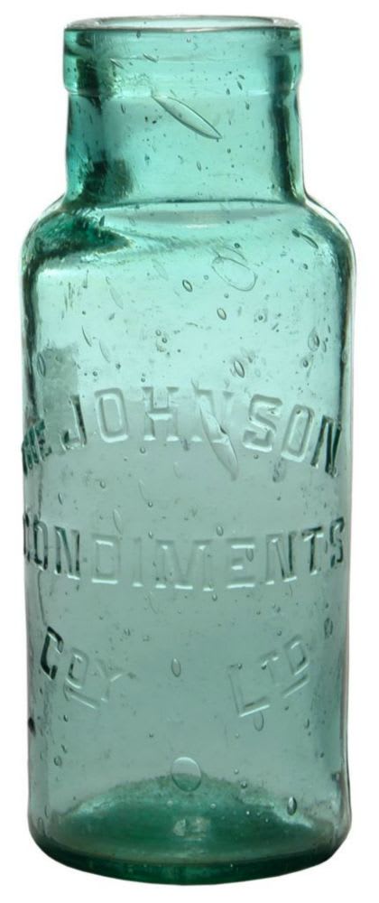 Johnson Condiments Company Pickle Bottle