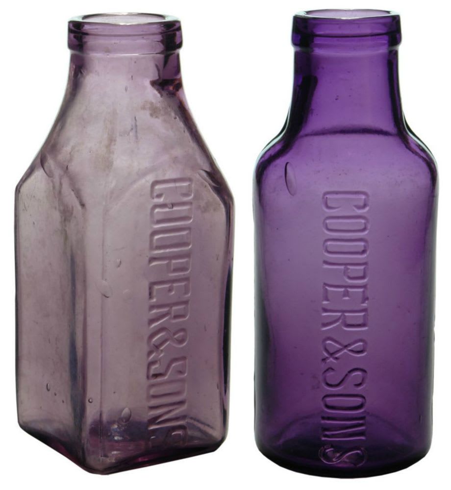 Collection Cooper Purple Pickle Bottles