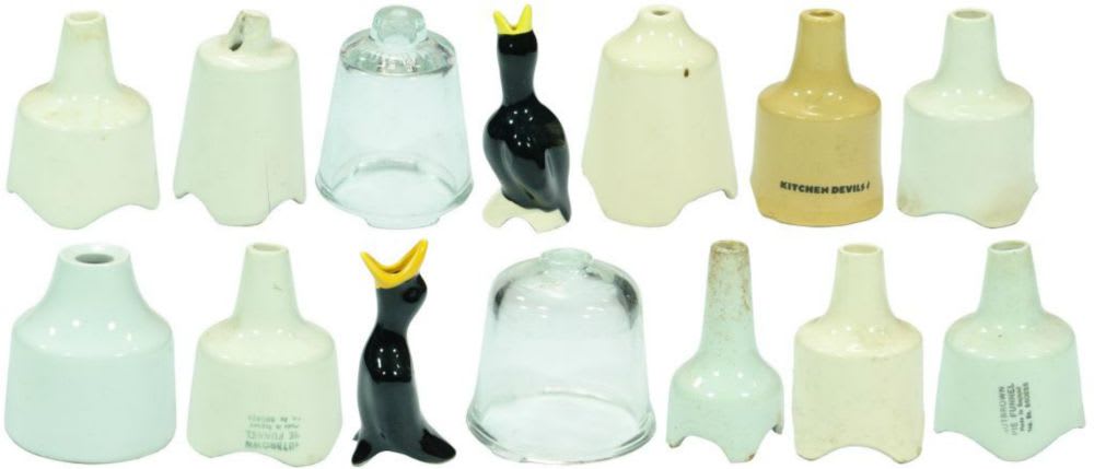 Collection Blackbird Glass Ceramic Pie Funnels