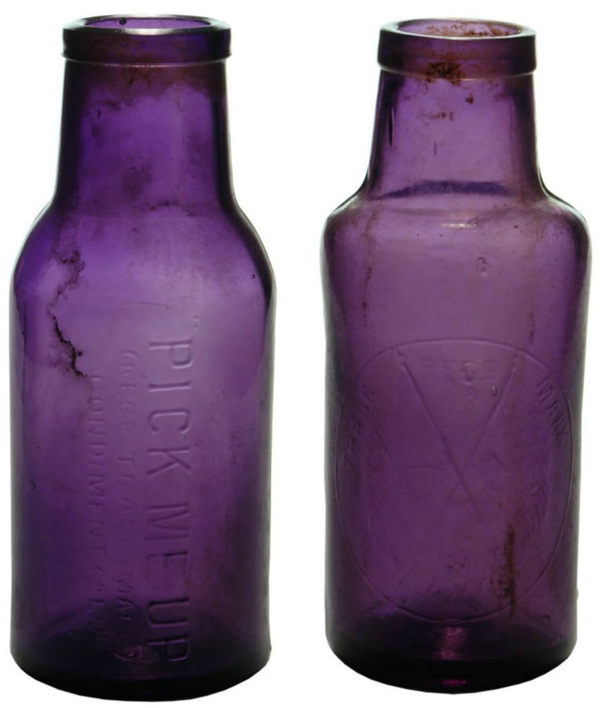 Collection Purple Pickle Bottles