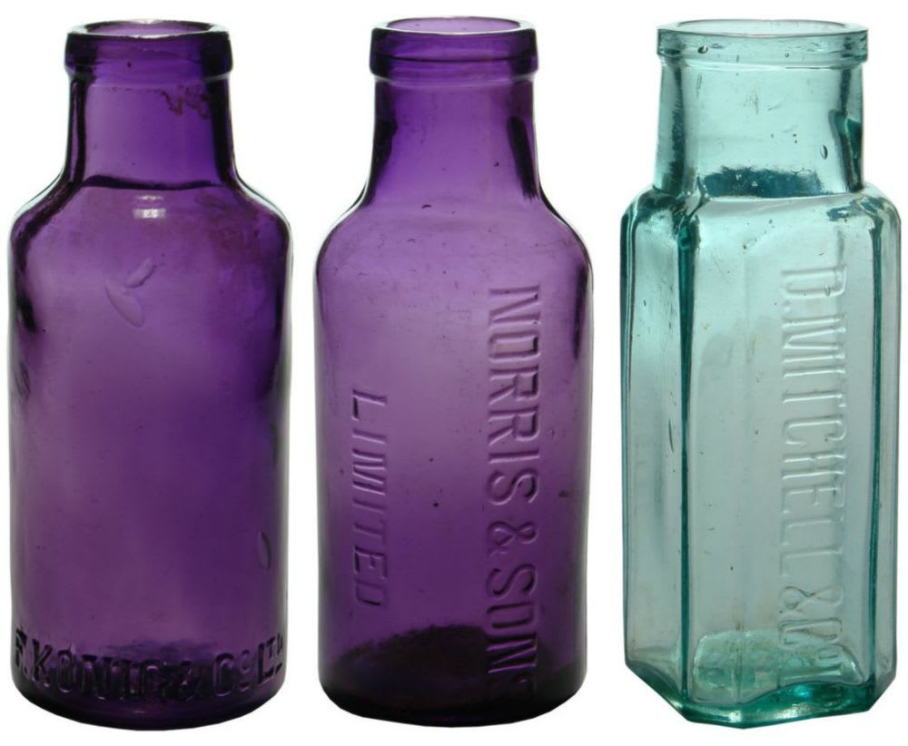 Collection Purple Pickle Bottles