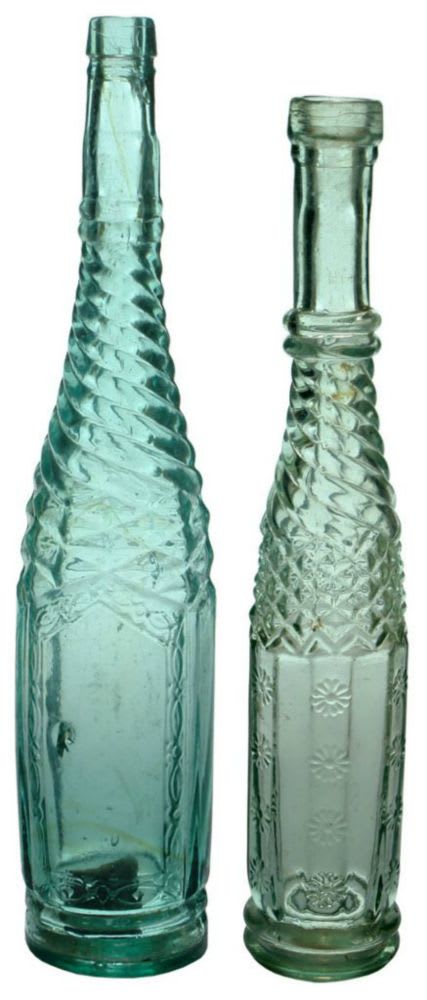 Collection Antique Salad Oil Bottles