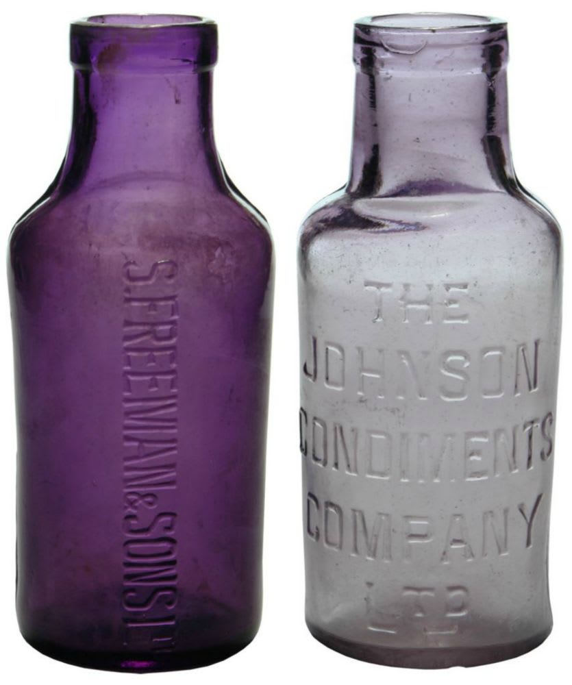 Collection Purple Pickle Bottles