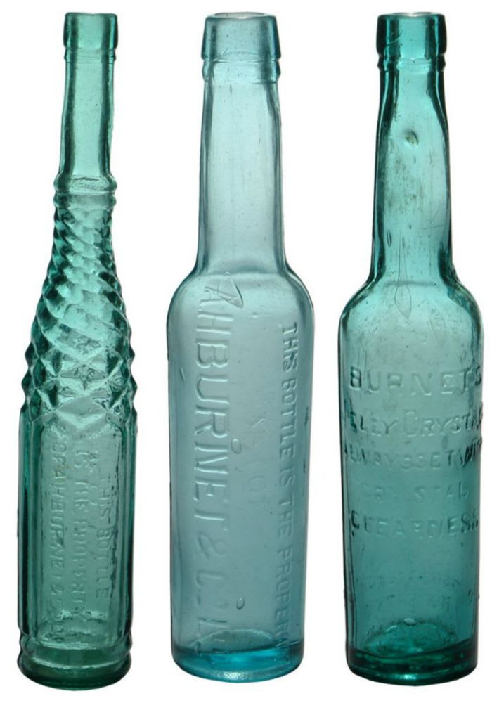 Collection Antique Salad Oil Bottles