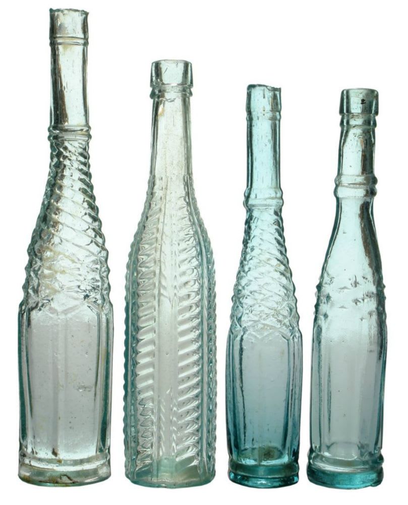 Collection Antique Salad Oil Bottles