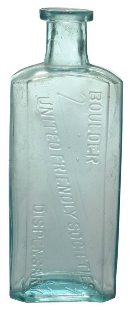 Boulder United Friendly Societies Dispensary Bottle