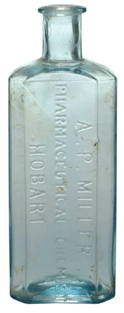 Miller Pharmaceutical Chemist Hobart Medicine Bottle