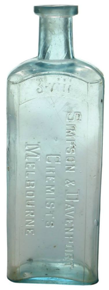 Simpson Davenport Chemists Melbourne Prescription Bottle