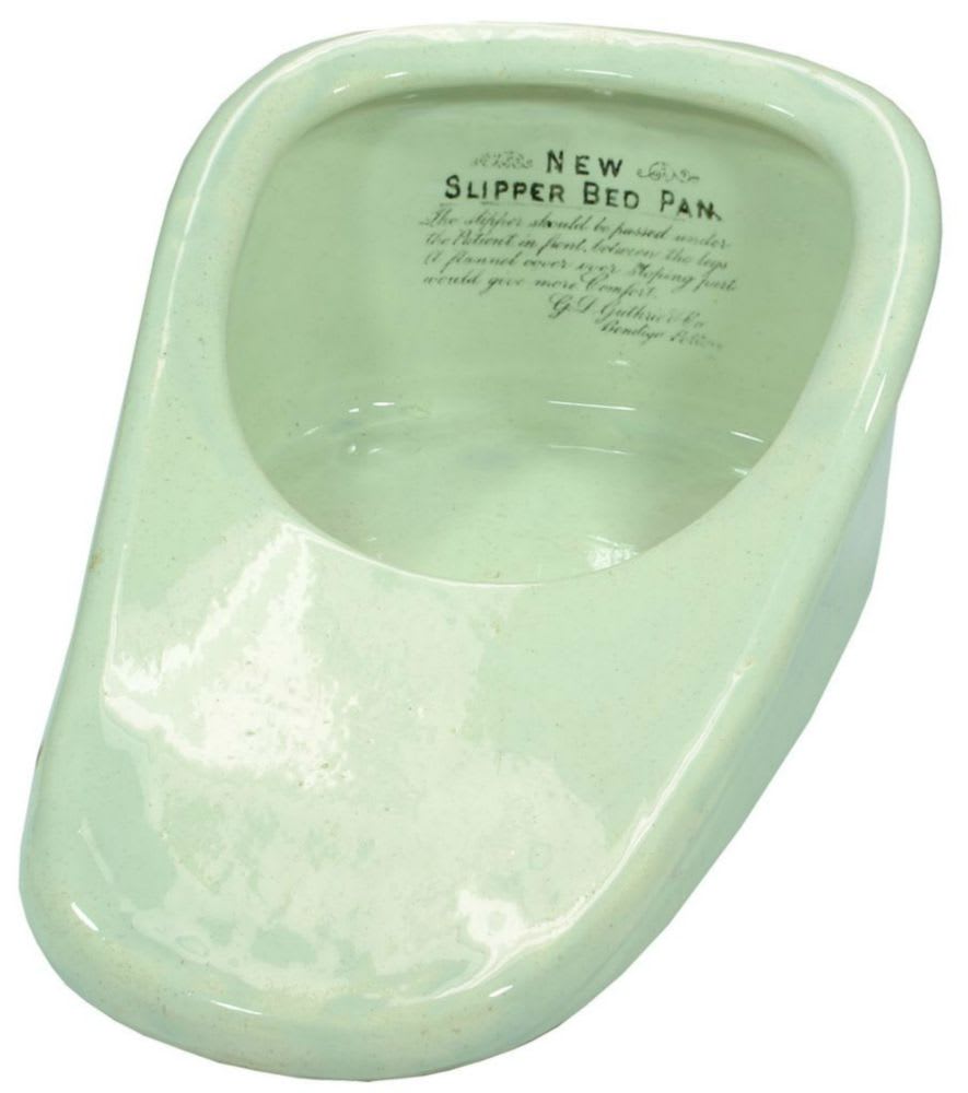 Guthrie Bendigo Pottery Slipper Bedpan