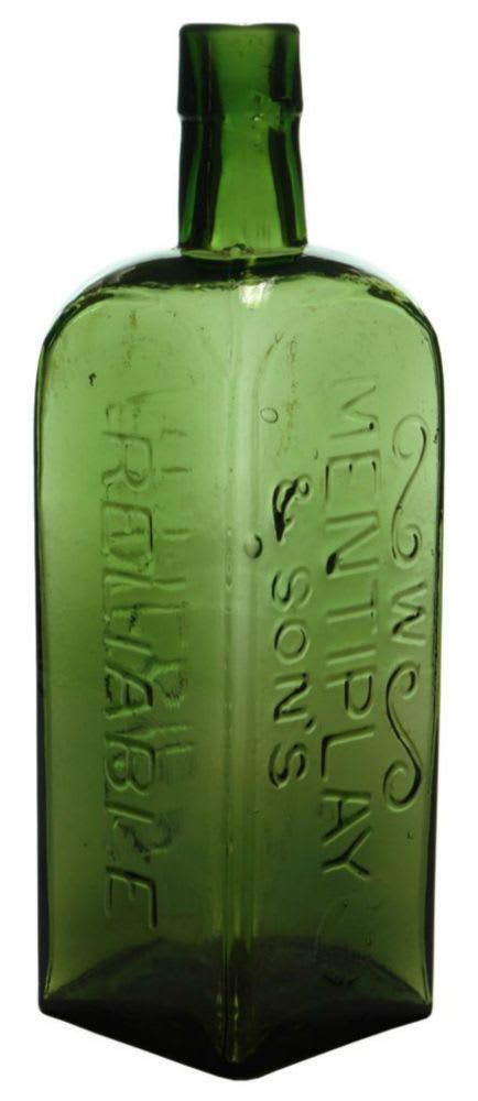 Mentiplay Reliable Remedies Green Glass Bottle