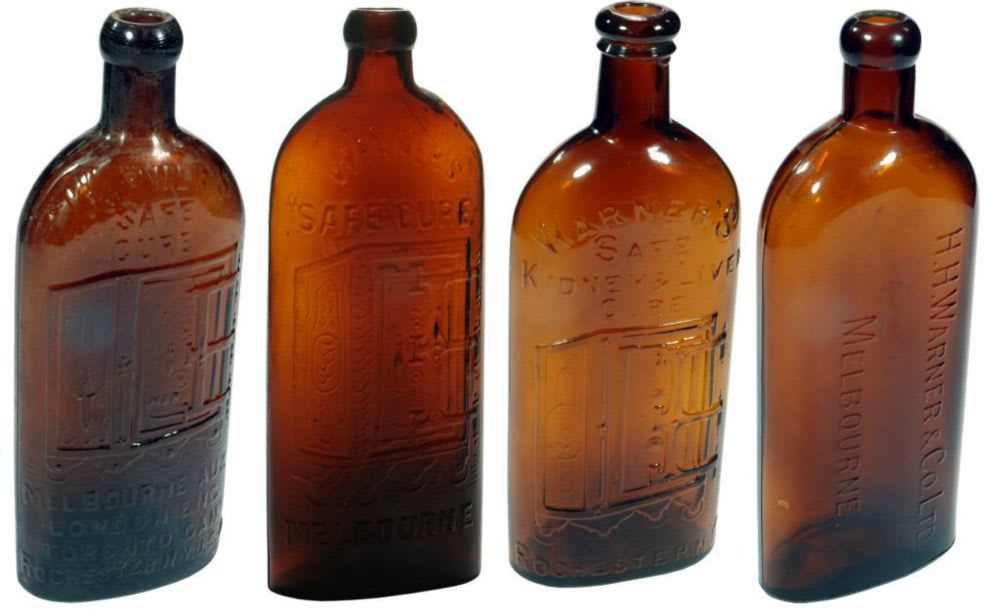 Collection Warner's Safe Cure Antique Bottles