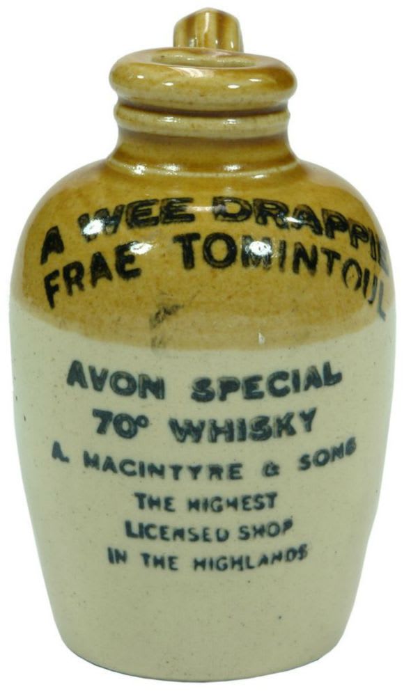 Avon Special Whisky Macintyre Stoneware Jar