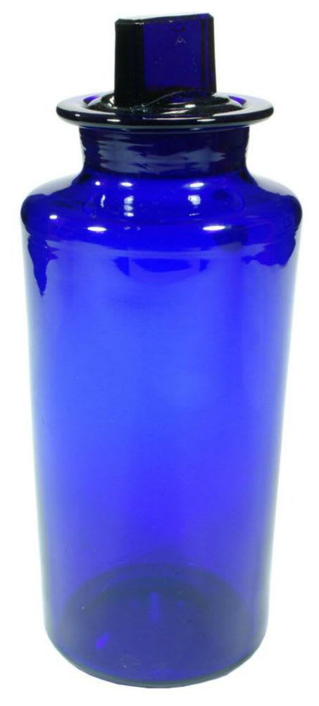 Hypo Pontilled Coblat Blue Chemist Jar