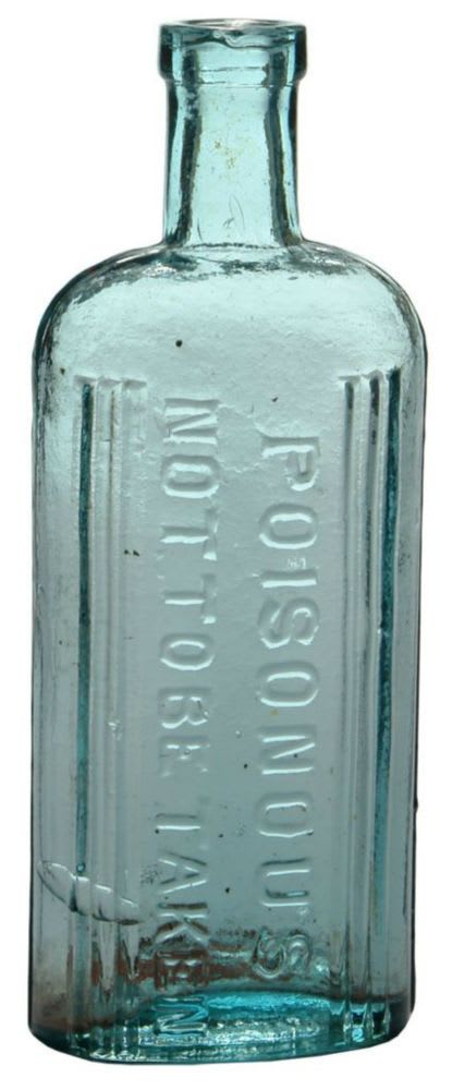 Poisonous Not to be taken Glass Bottle