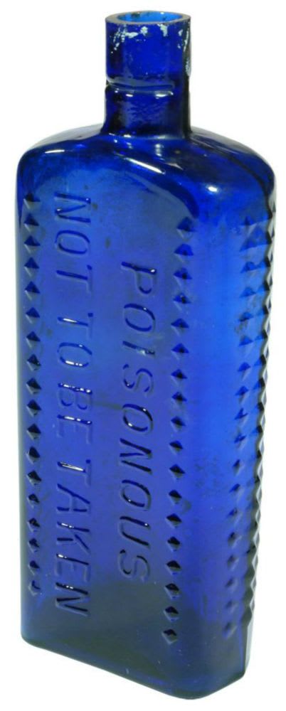Poisonous Cobalt Blue Poison Bottle