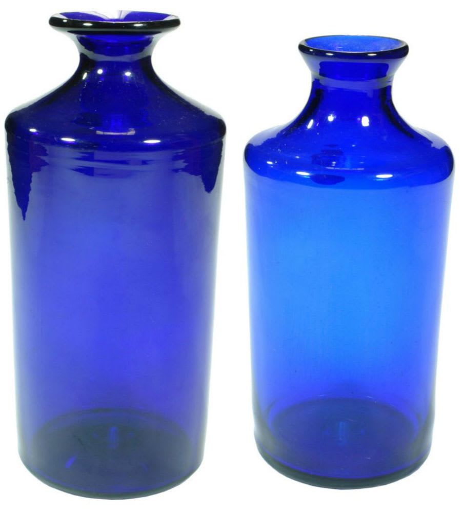 Cobalt Blue Pharmacy Jars