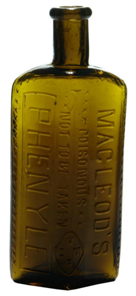 Macleod's Phenyle Green Amber Bottle