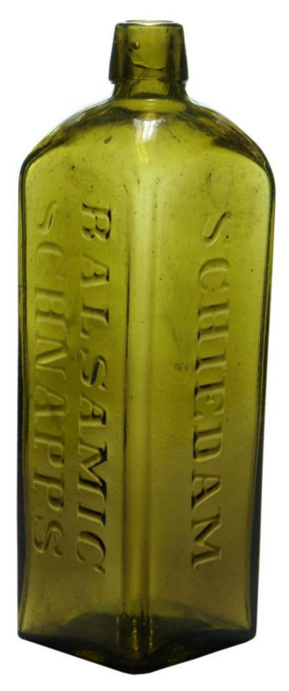 Balsamic Schiedam Schnapps Antique Bottle