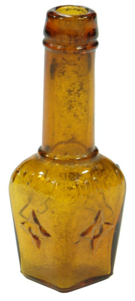 Maggi Star Amber Glass Bottle