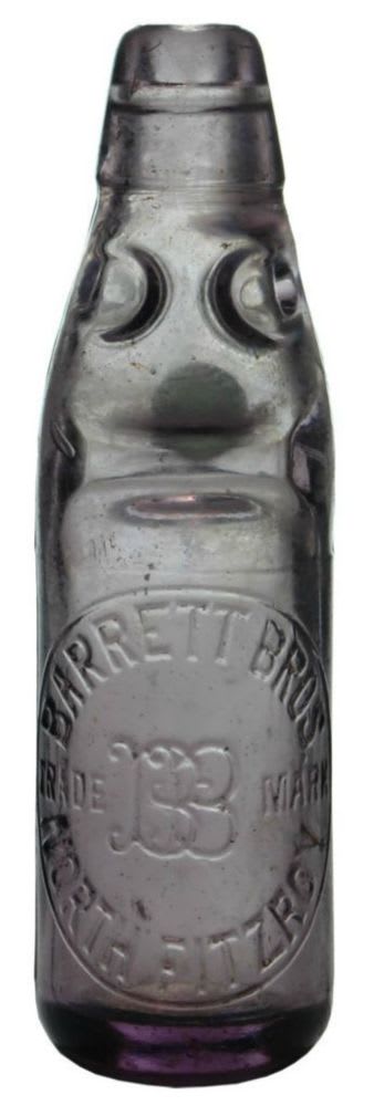 Barrett Bros North Fitzroy Codd Bottle