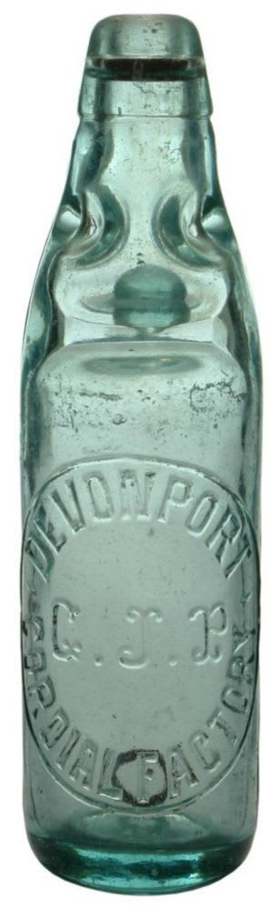 Devonport Cordial Factory Codd Bottle