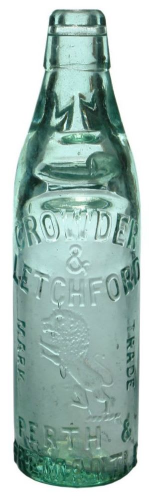 Crowder Letchford Perth Fremantle Codd Bottle