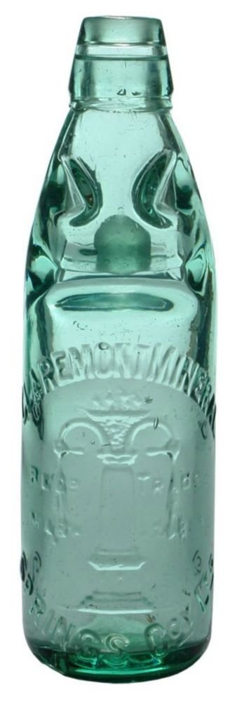 Claremont Mineral Springs Codd Bottle