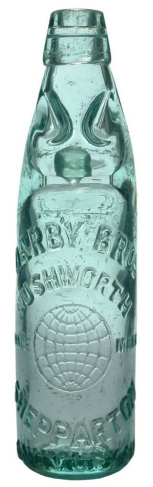 Darby Bros Rushworth Shepparton Numurkah Codd Bottle