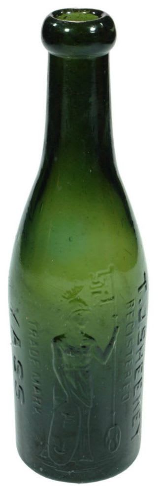 Sheekey Yass Green Glass Blob Top Bottle