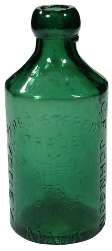 Johnson Sydney Botany Glass Works Bottle