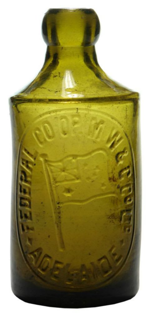 Federal Adelaide Olive Blob Top Bottle