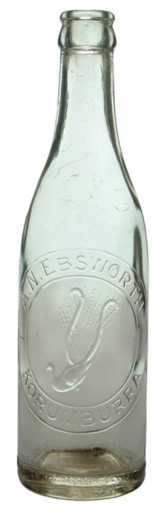 Ebsworth Korumburra Crown Seal Soda Bottle