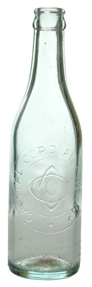 Crystal Cordial Company Crown Seal Bottle
