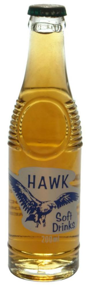 Hawk Soft Drink Blue White Bottle