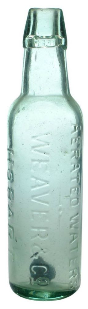 Weaver Aerated Waters Hobart Lamont Bottle