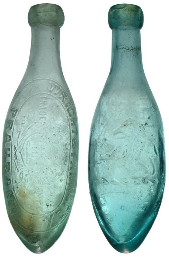 Collection Antique Torpedo Soda Bottles