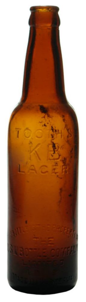 Tooth's KB Lager Glass Bottle