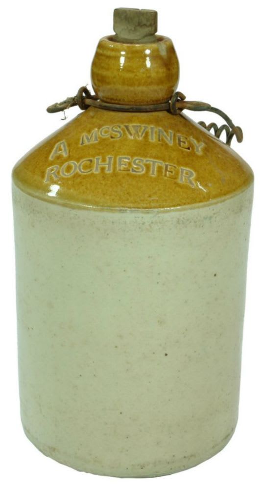 McSwiney Rochester Impressed Stoneware Demijohn