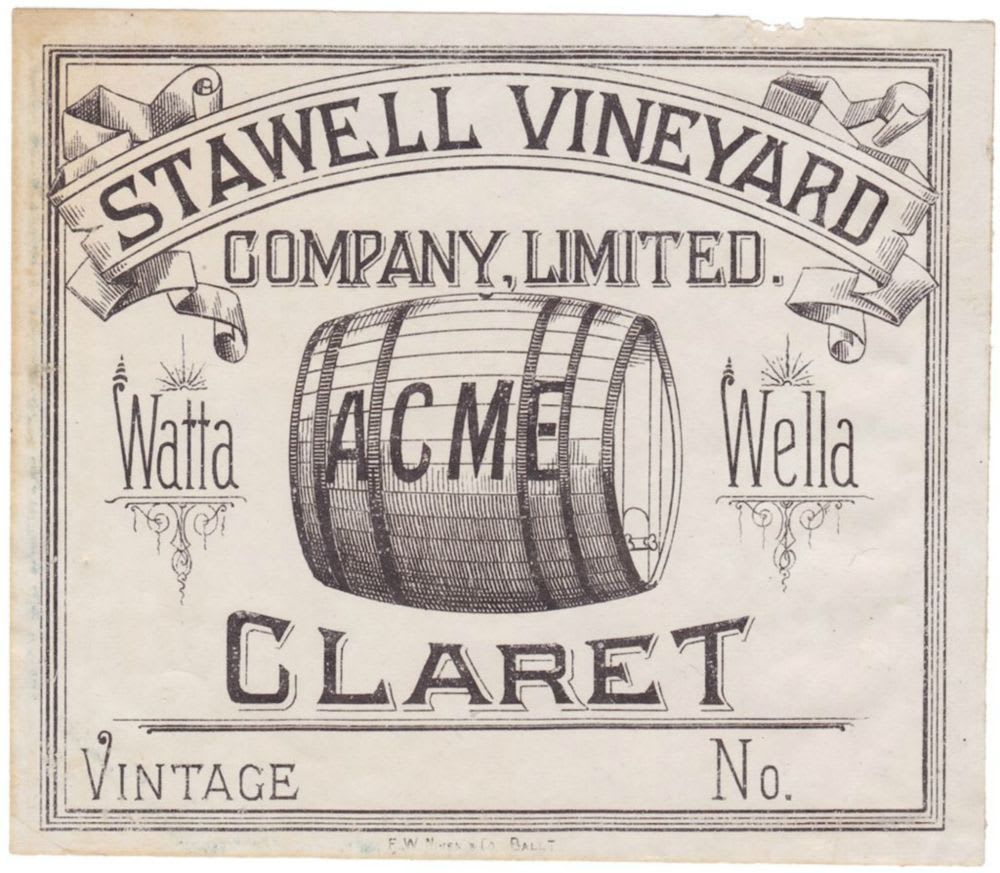 Stawell Vineyard Watta Wella Claret Label