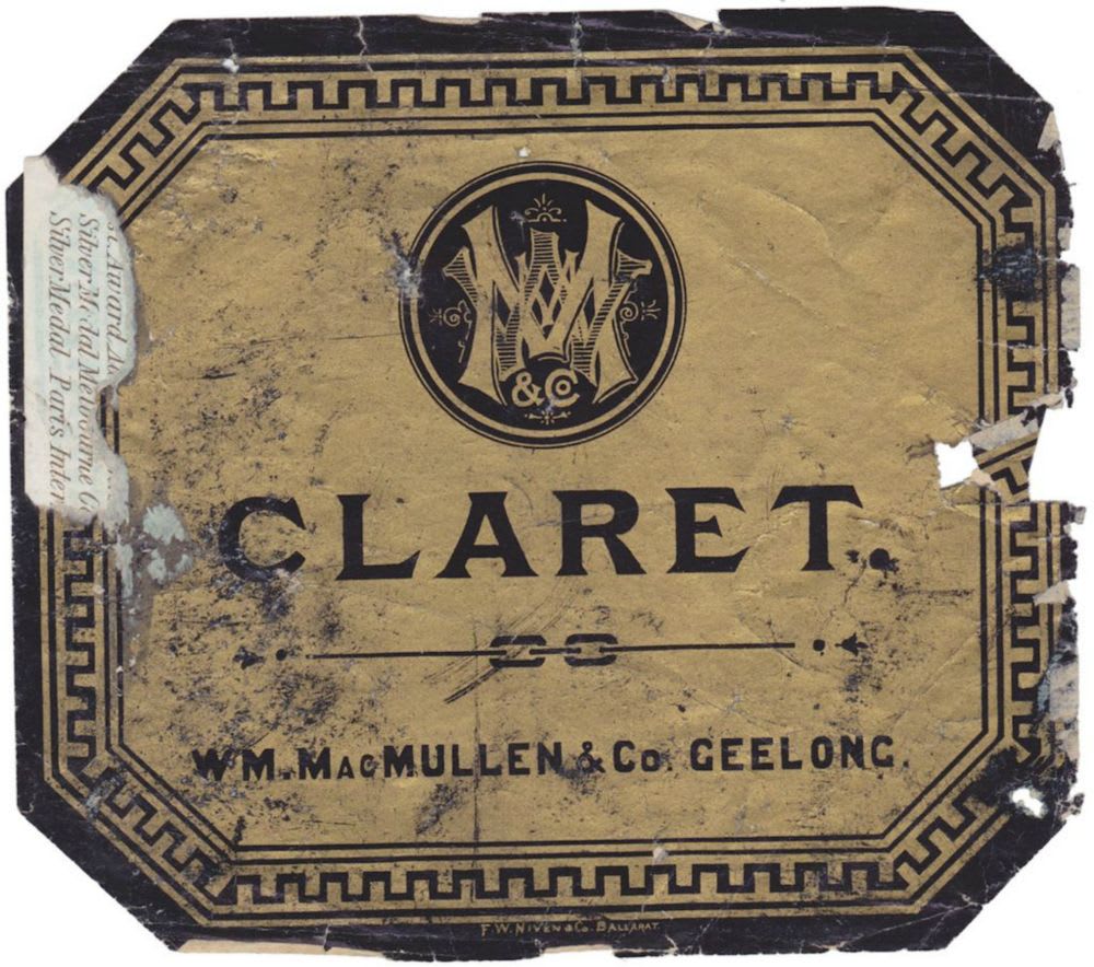 MacMullen Geelong Claret Label