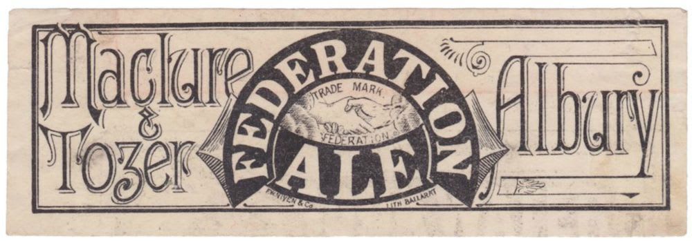 Maclure Tozer Federation Ale Albury Label