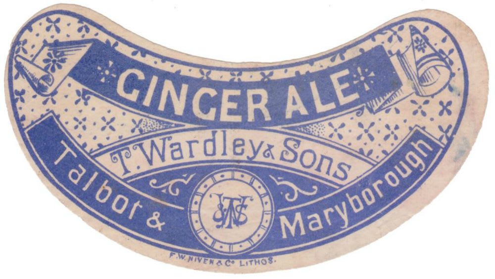 Wardley Talbot Maryborough Ginger Ale Label