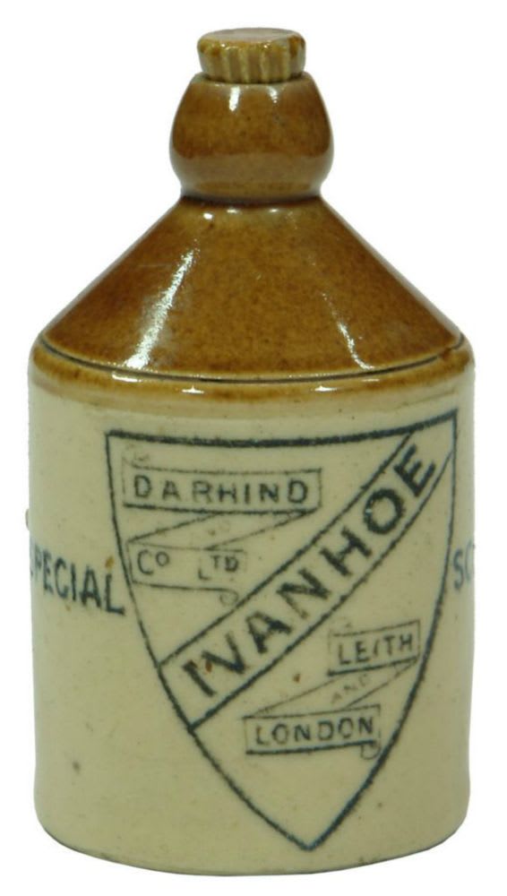 Rhind Ivanhoe Scotch Leith Sample Miniature Demijohn